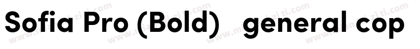 Sofia Pro (Bold)   general copy字体转换